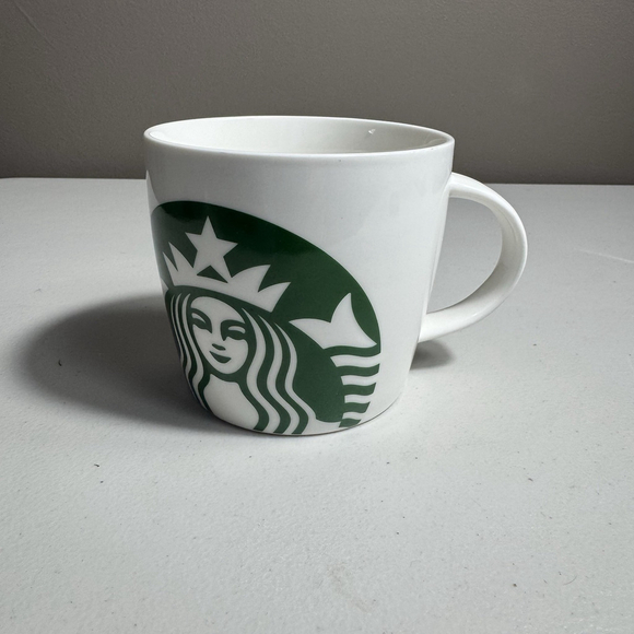 Starbucks 2017 14oz Green White Siren Logo Coffee Cup Ceramic Mug Mermaid Barrel - Picture 1 of 6